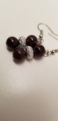 Handmade Garnet Earrings