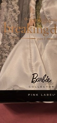 Barbie Twilight Saga Breaking Dawn Bella Bride Wedding Pink Label - Box Cracked