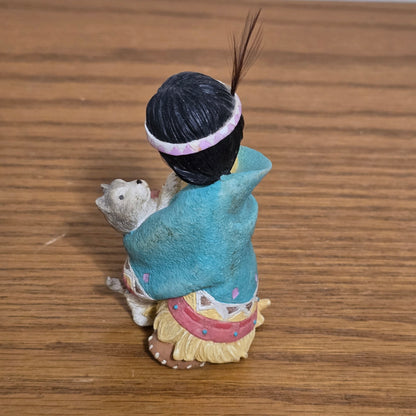 1994 Enesco Friends of the Feather “Dances With Wolf” Figurine by Karen Hahn