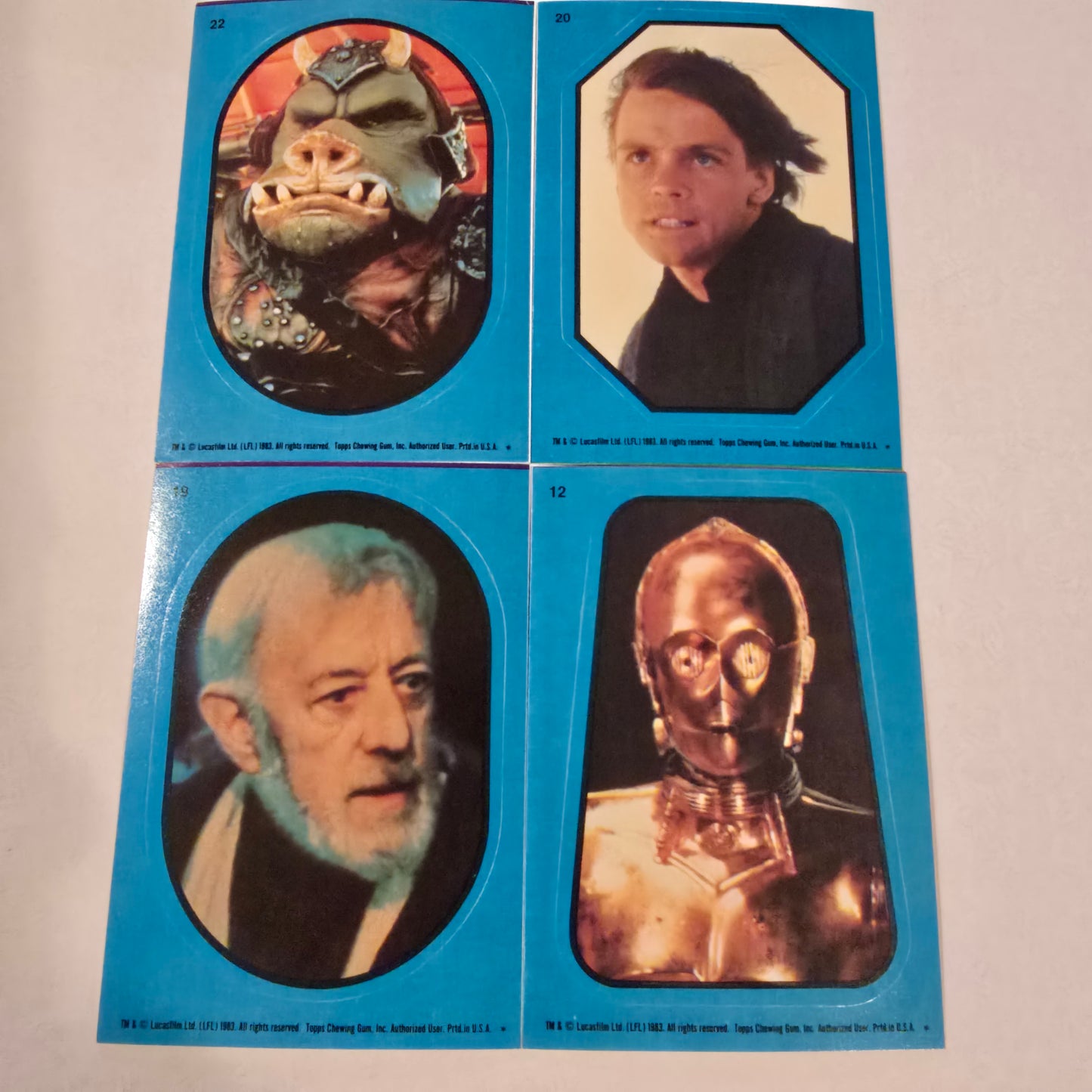 Vintage 1980 Topps Star Wars Empire Strikes Back Sticker Set 32/33 Yoda
