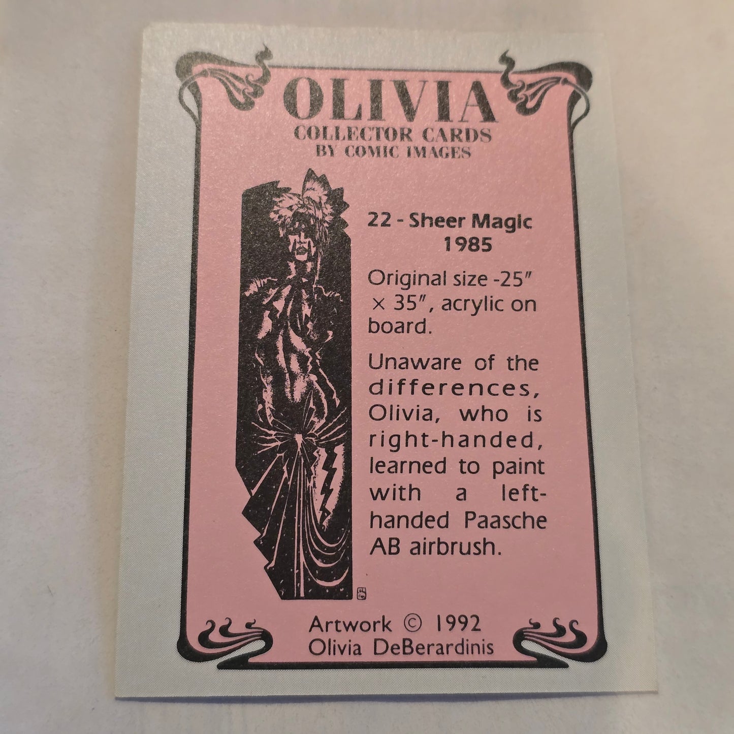 Olivia “Sheer Magic” Vintage Trading Card (1985) – Comic Images