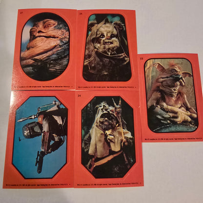 Vintage 1980 Topps Star Wars Empire Strikes Back Sticker Set 32/33 Yoda