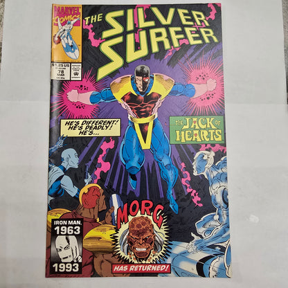 Silver Surfer #78 (1993) Marvel Comics VF Direct Edition Jack of Hearts
