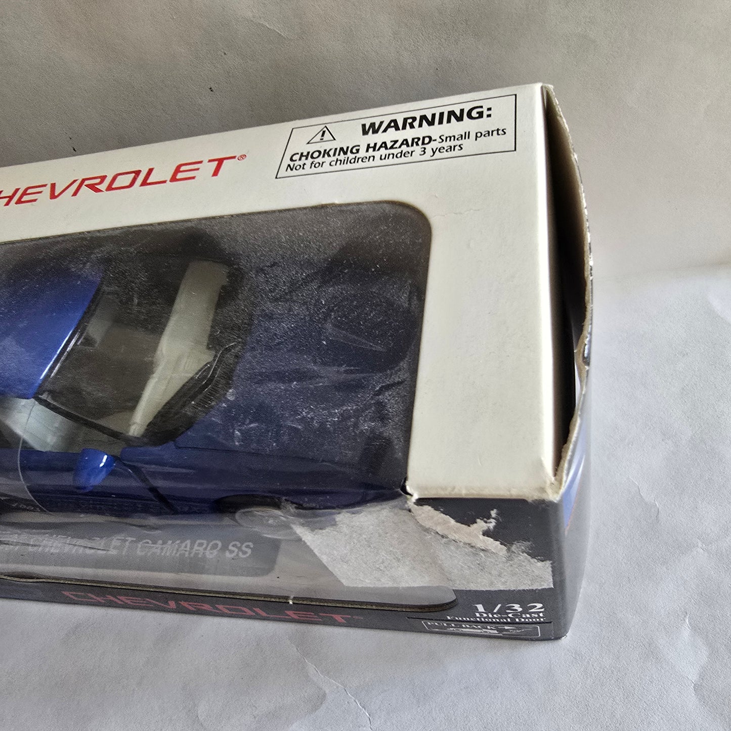 1997 Chevrolet Camaro SS 1:32 Die-Cast Pullback Model Blue NewRay Boxed