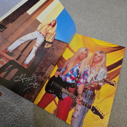 Vintage 1991 Nelson Poster Lot Poster Book + Fabric Wall Hanging 90s Rock Glam Metal Memorabilia Ricky Matthew Nelson