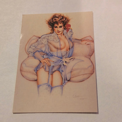 Olivia DeBerardinis “Antherlum” #71 (1984) Vintage Collector Trading Card