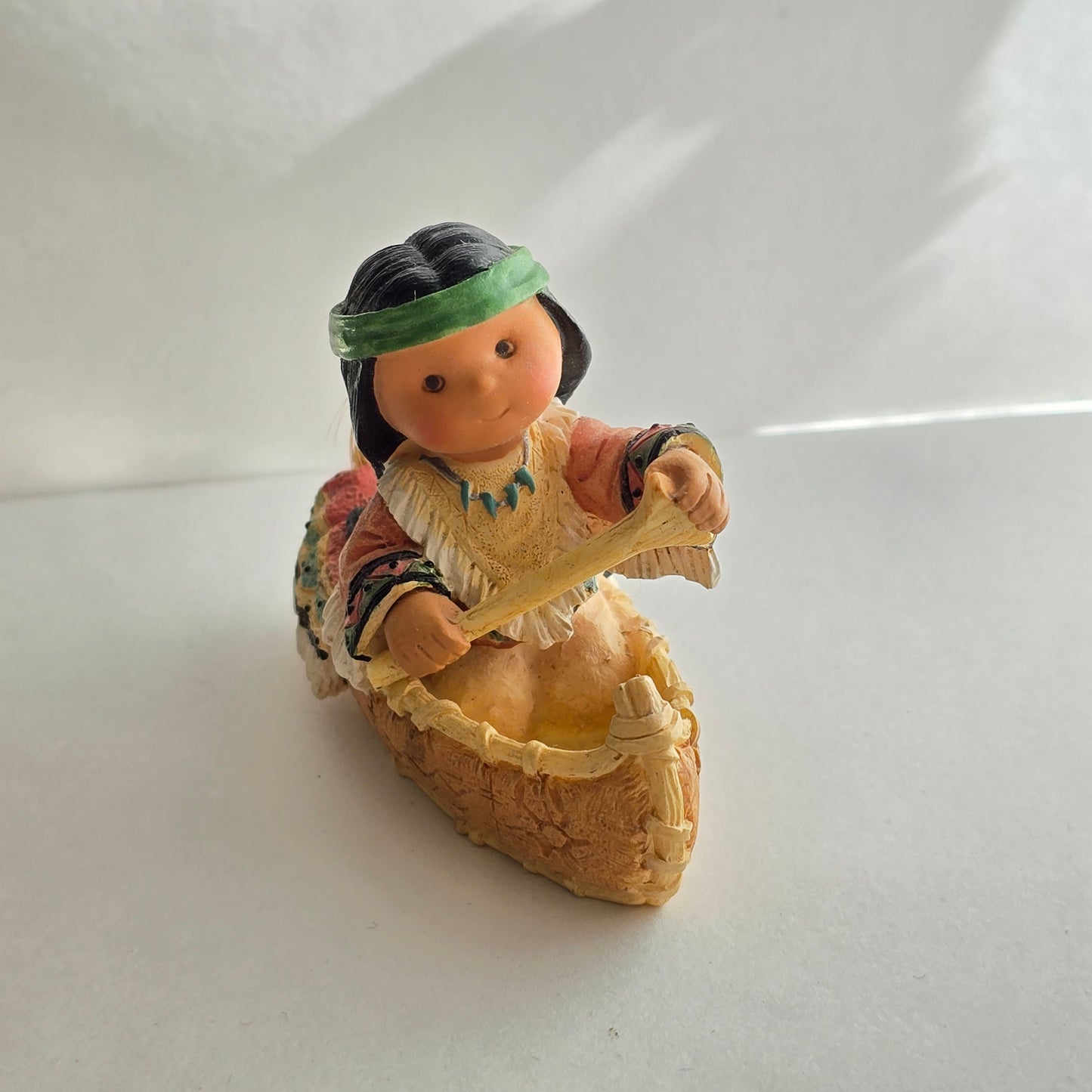 1998 Friends of the Feather Canoe Figurine – Enesco, Karen Hahn