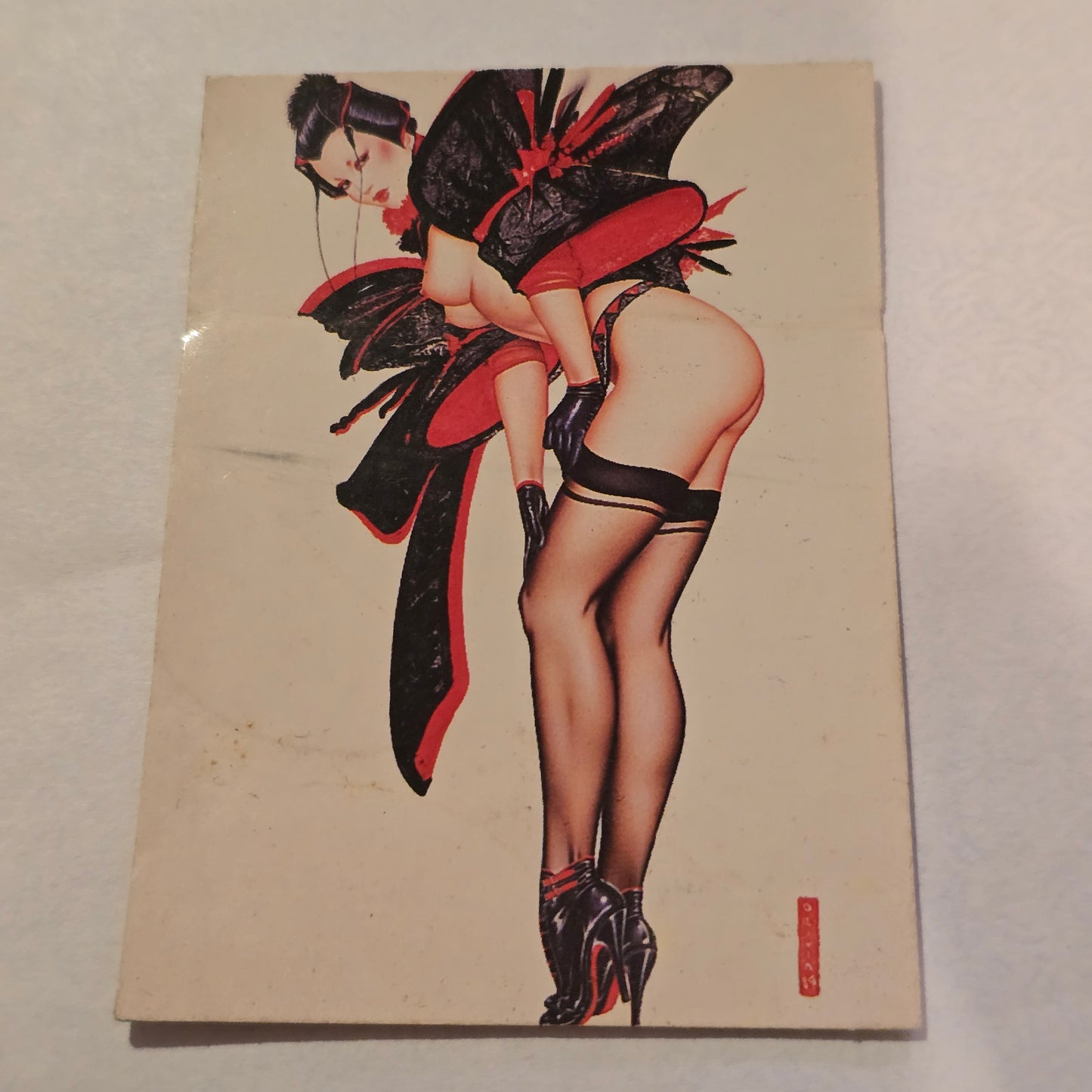 Olivia DeBerardinis “Cherry Blossoms” #37 (1984) Vintage Collector Trading Card