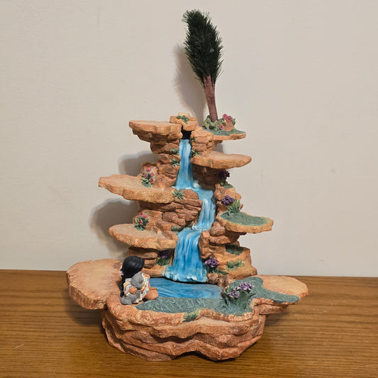 1998 Enesco Friends of the Feather Waterfall Figurine by Karen Hahn