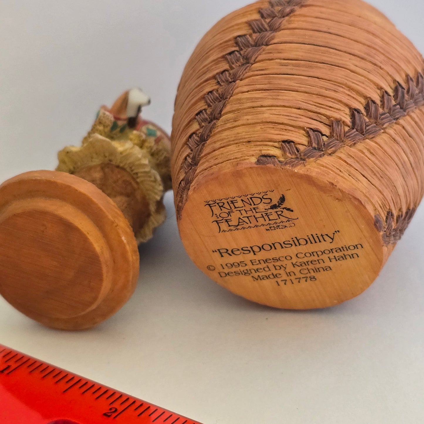 1995 Friends of the Feather “Responsibility” Figurine – Enesco – Karen Hahn