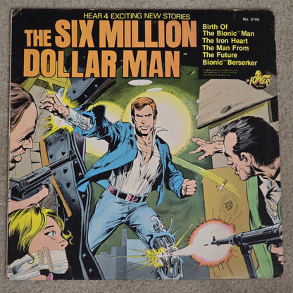 The Six Million Dollar Man – Original 1975 First Press Power Records LP VG+