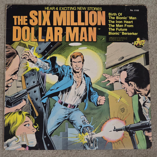 The Six Million Dollar Man – Original 1975 First Press Power Records LP VG+