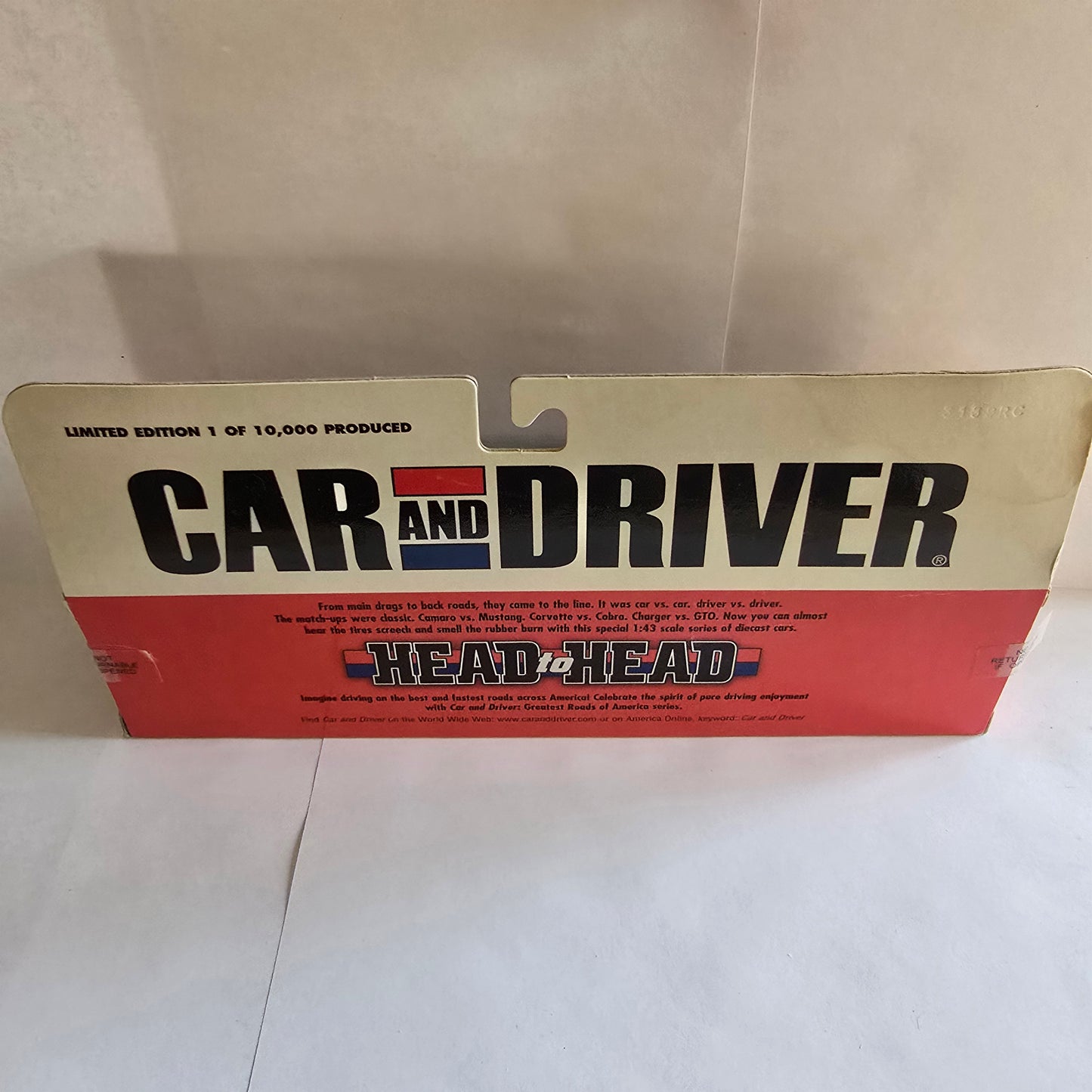 Road Champs Car and Driver 1:43 Head to Head 1967 & 1998 Set Damaged Box