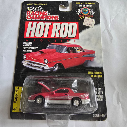 Racing Champions Hot Rod Magazine ’96 Camaro Issue #12 Die-Cast New Sealed