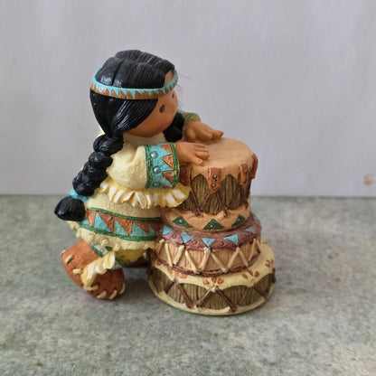 Enesco Friends of the Feather – “Three Tom-Tom-Toms” – 1997 Figurine (#326410)
