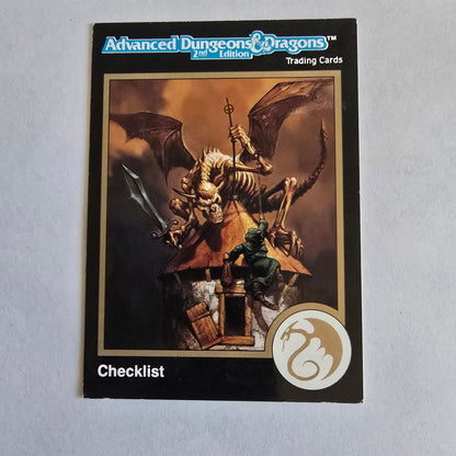 TSR AD&D 2nd Edition Checklist Card #375 (1991) — Series 2