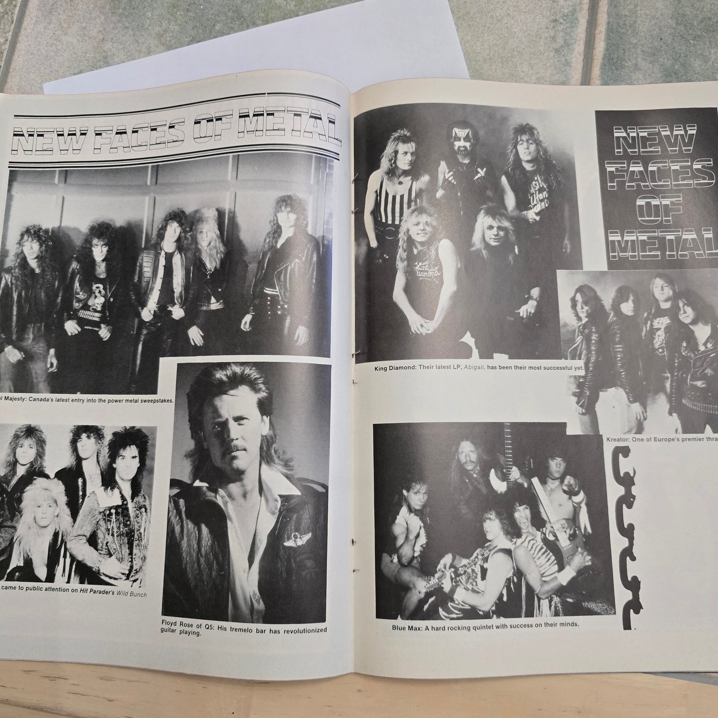 Vintage Hit Parader Heavy Metal Hot Shots April 1988 Whitesnake Megadeth Motley Crue