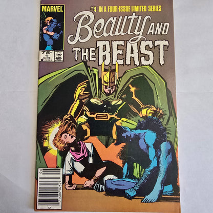 Beauty and the Beast #4 (1985) Marvel Limited Series Finale | Dazzler & Beast | VG/FN