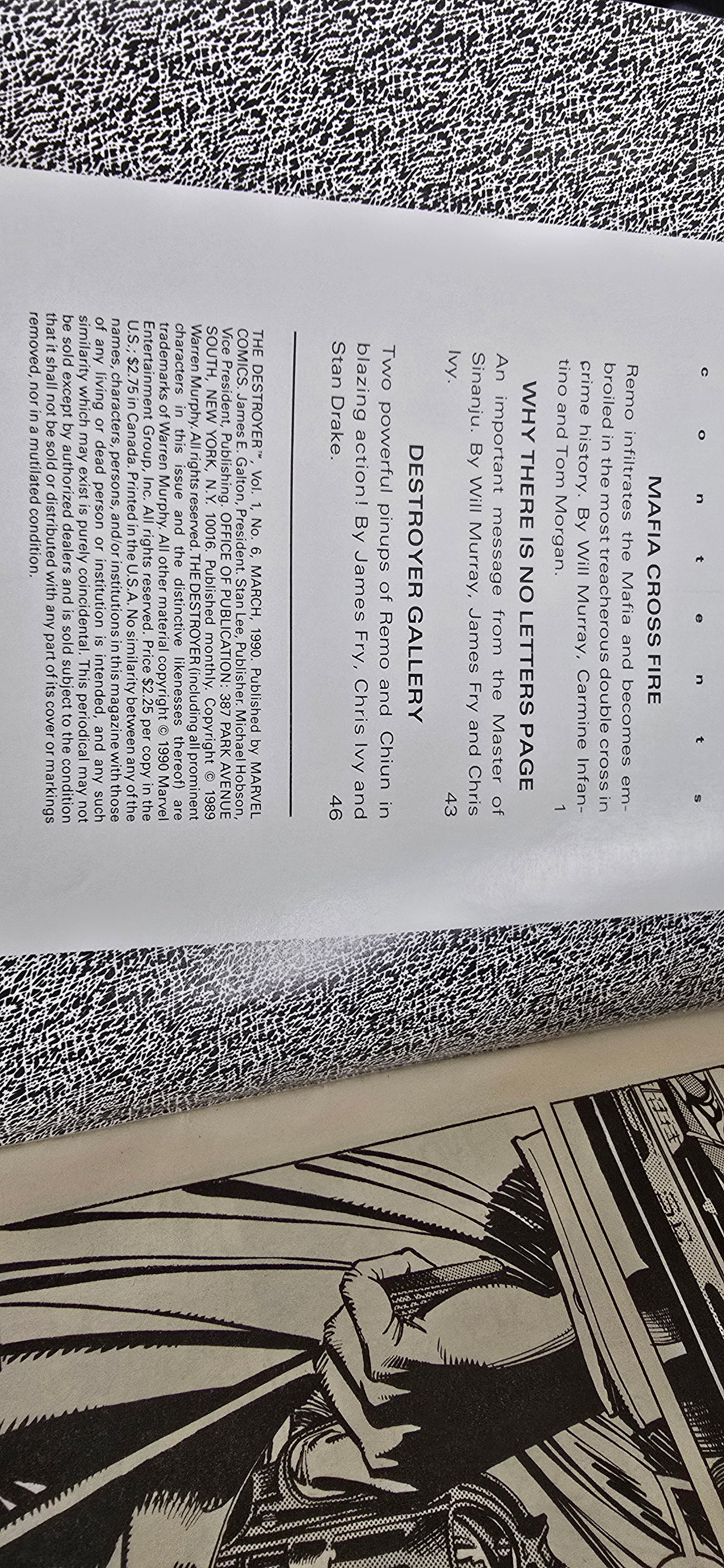 The Destroyer Vol 1 No 6 (Mar 1990) Marvel Magazine