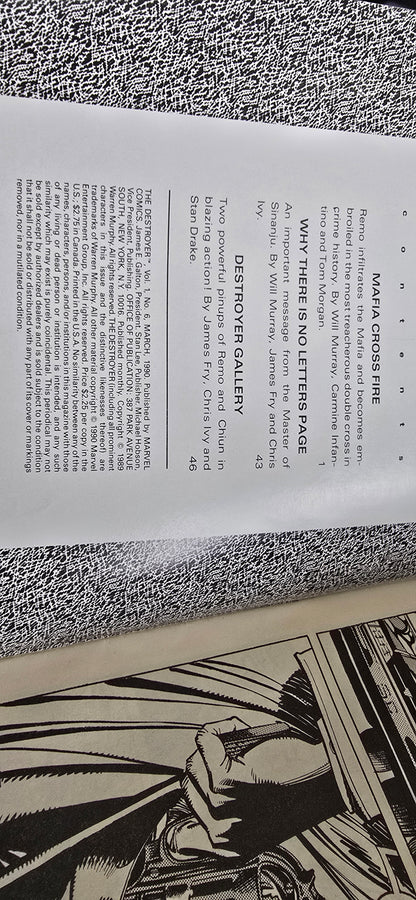 The Destroyer Vol 1 No 6 (Mar 1990) Marvel Magazine