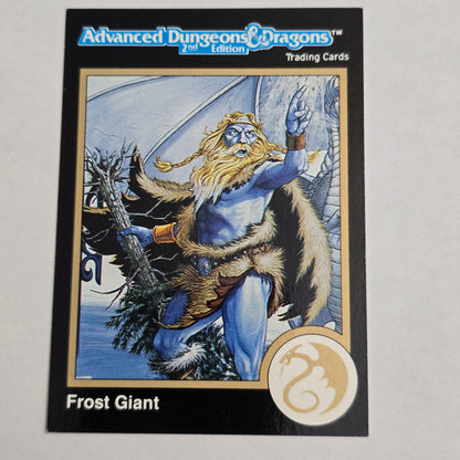 AD&D 2E Trading Card — Frost Giant (#72) — Gold Border — 1992 TSR