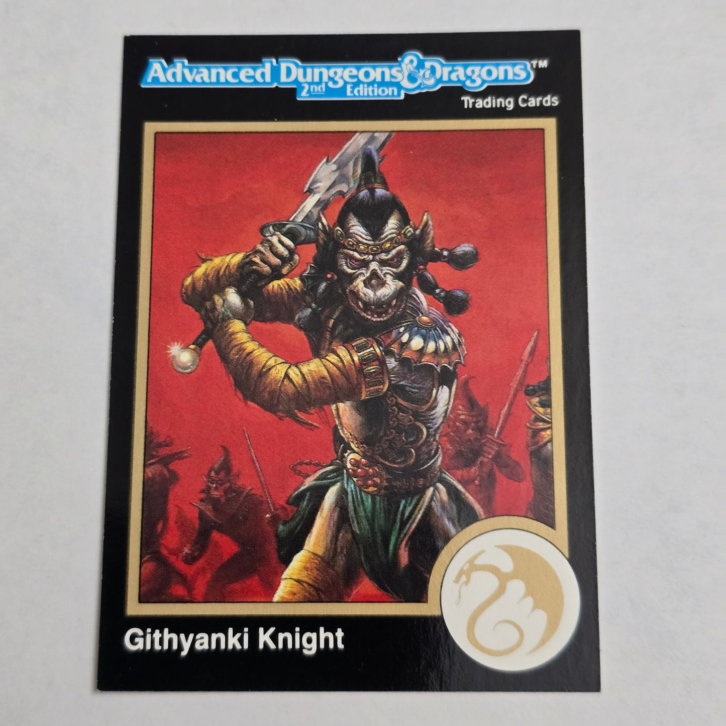 Githyanki Knight AD&D 2E Trading Card (#295) — Astral Silver Sword — 1992