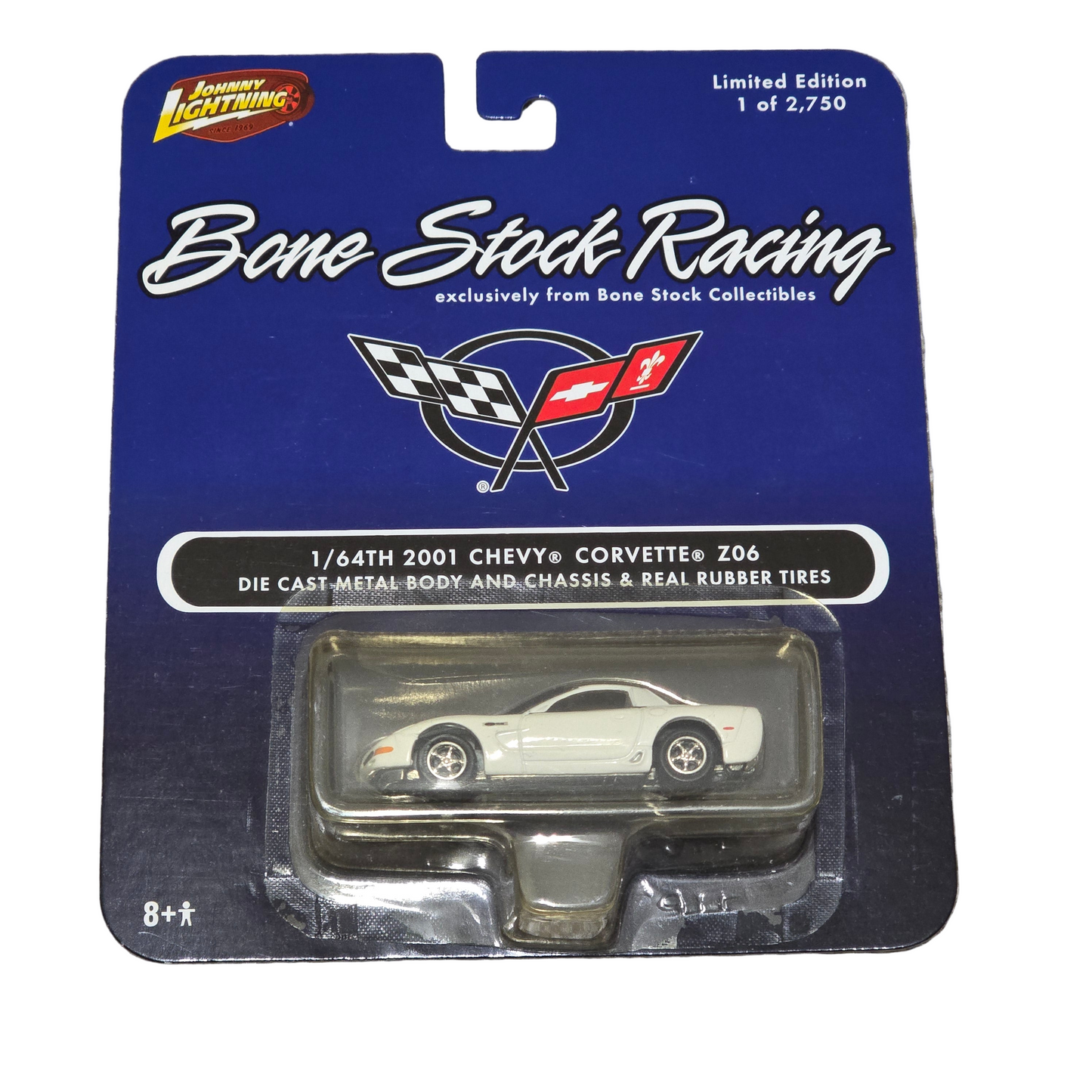 2007 Johnny Lightning 1:64 2001 Chevy Corvette Z06 Bone Stock Racing
