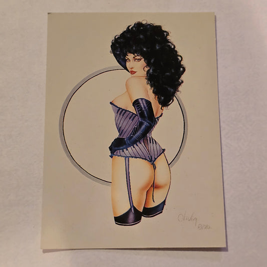 Olivia DeBerardinis “Plano Corset” #59 (1982) Vintage Collector Trading Card