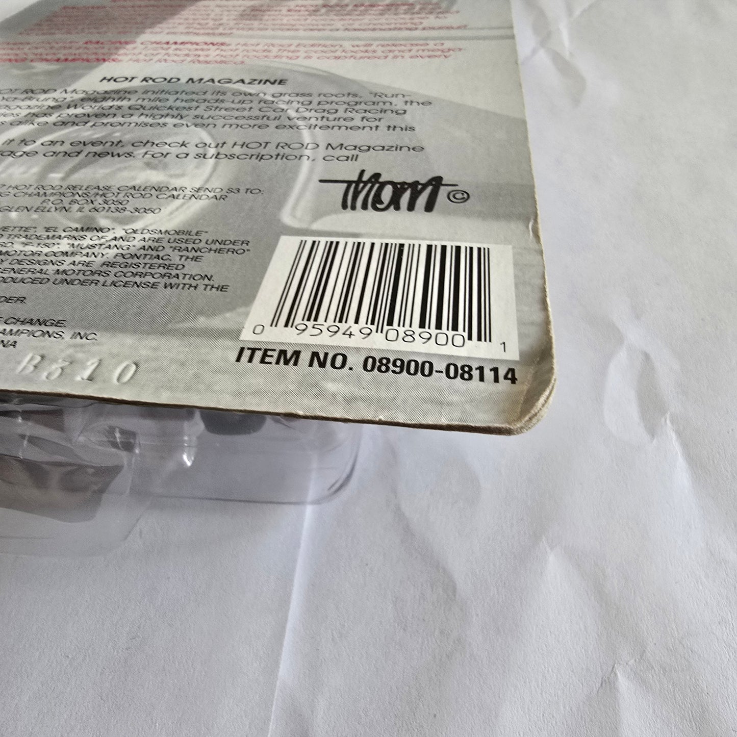 Racing Champions Hot Rod Magazine ’96 Camaro Issue #12 Die-Cast New Sealed