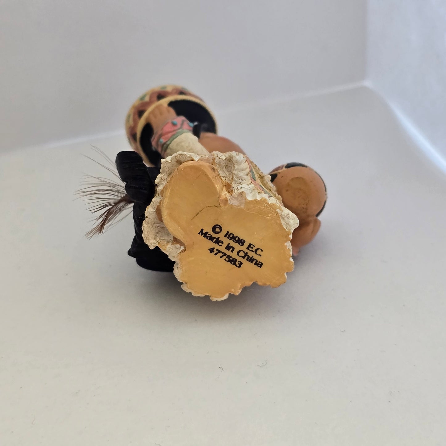 1998 Friends of the Feather Figurine – Girl Carrying Painted Pots – Enesco