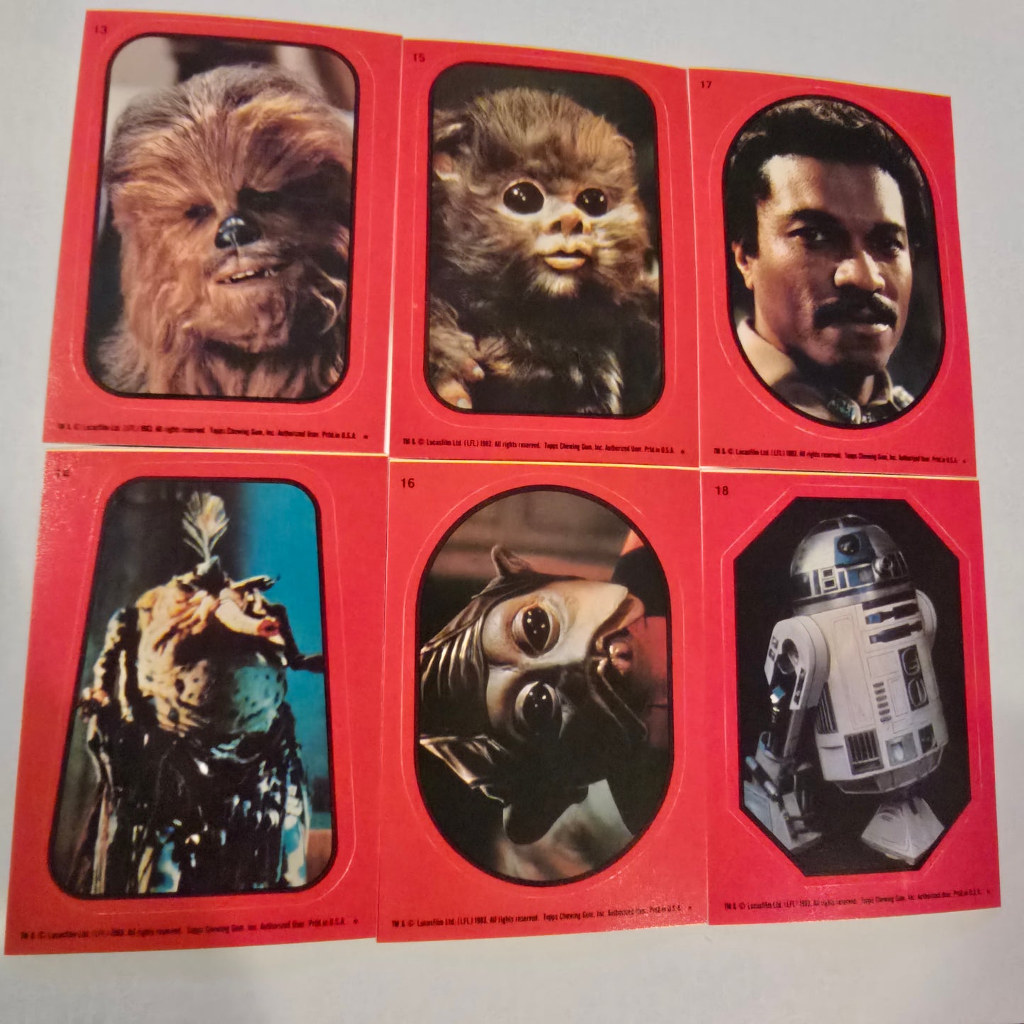 Vintage 1980 Topps Star Wars Empire Strikes Back Sticker Set 32/33 Yoda