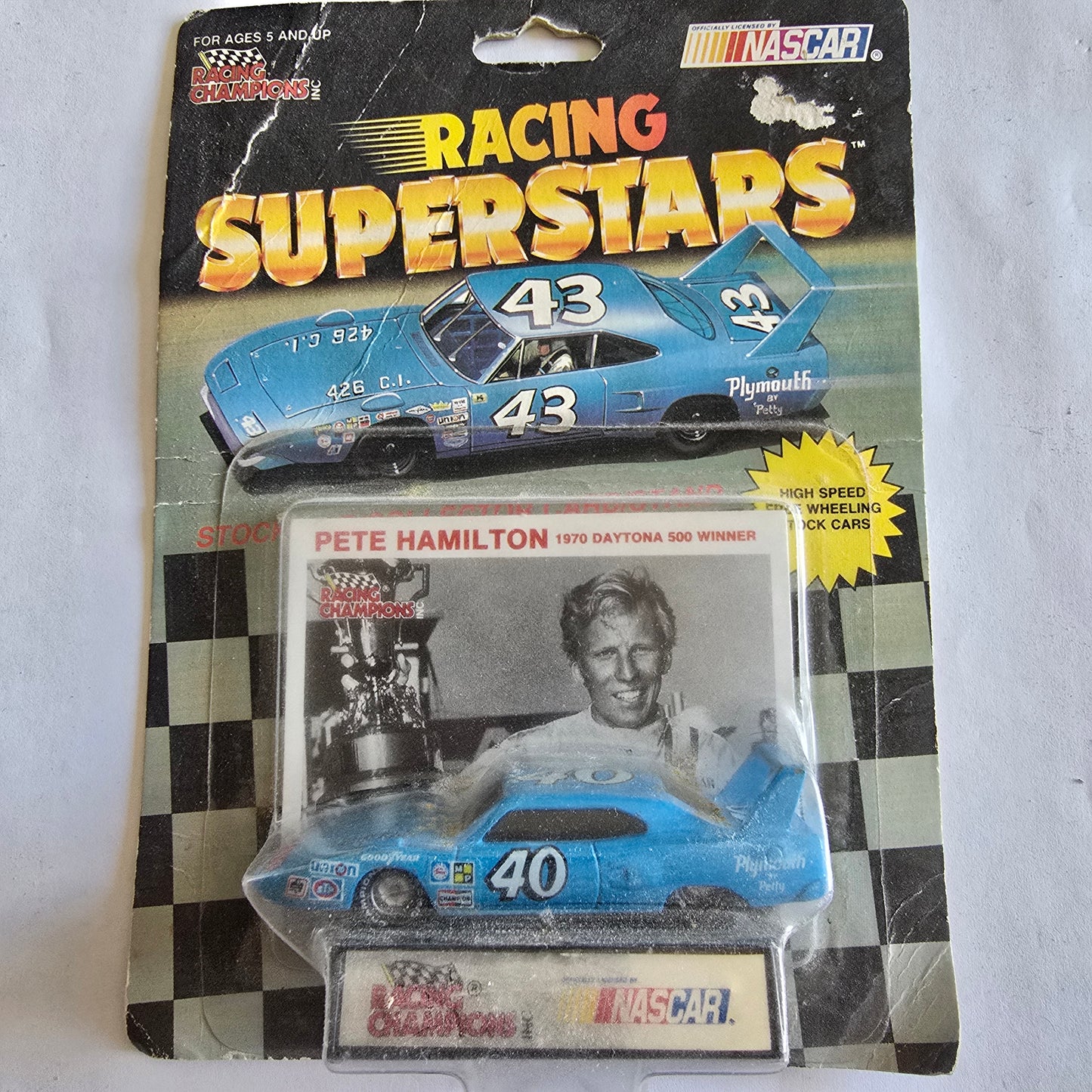 Racing Superstars Pete Hamilton #40 Daytona 500 Winner Die-Cast New Sealed