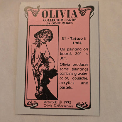 Olivia De Berardinis Tattoo II #31 Collector Card (1984/1992)