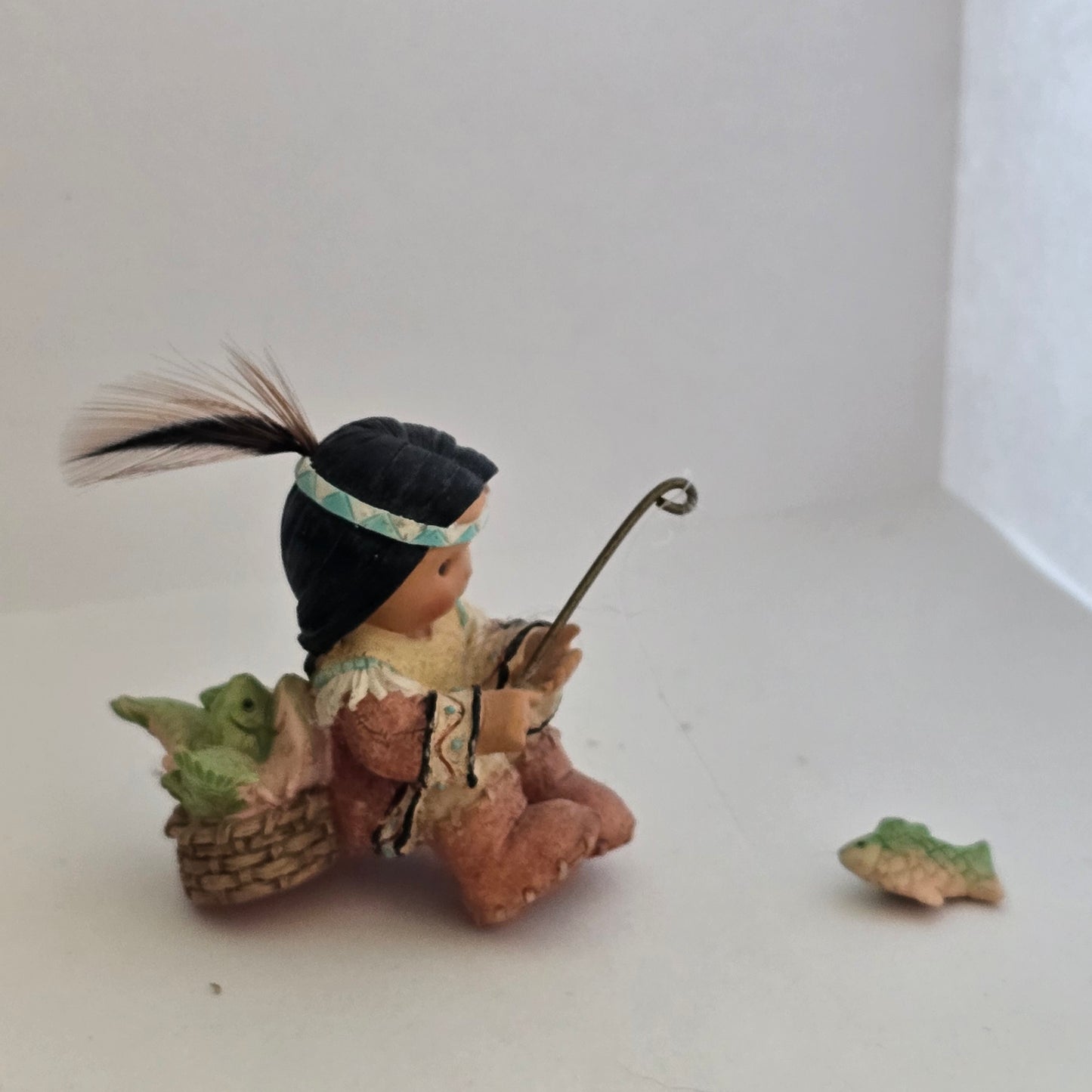 1998 Enesco Friends of the Feather Fishing Figurine 477613