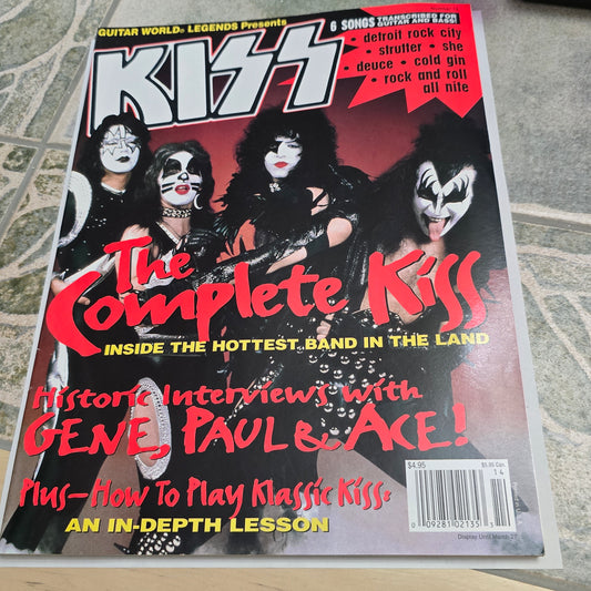 Vintage Guitar World Legends KISS Magazine Gene Simmons Paul Stanley Ace Frehley