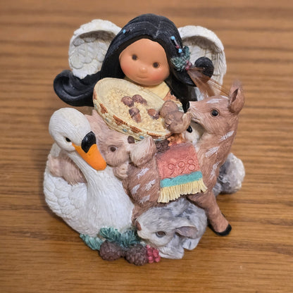 1998 Enesco Friends of the Feather “Tender of Spirits” Limited Edition Figurine