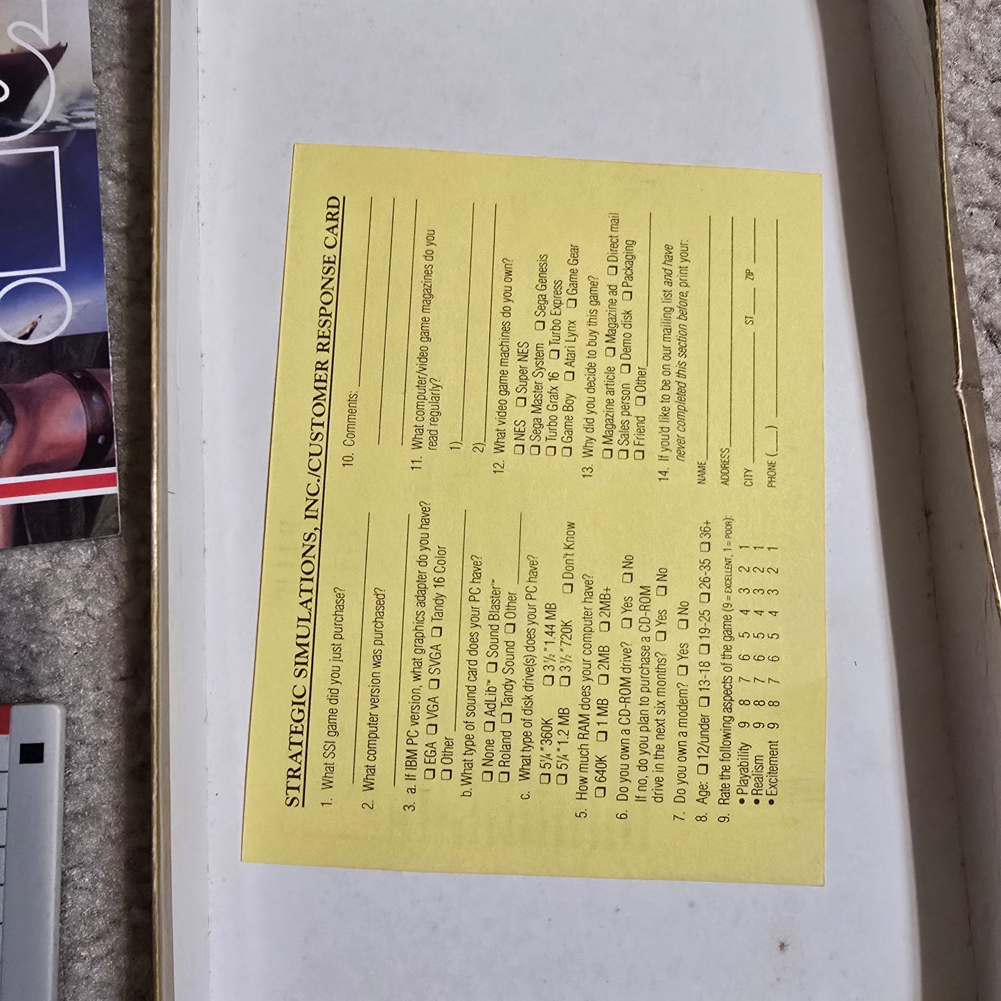 Vintage AD&D Secret of the Silver Blades – IBM PC Big Box SSI Gold Box RPG