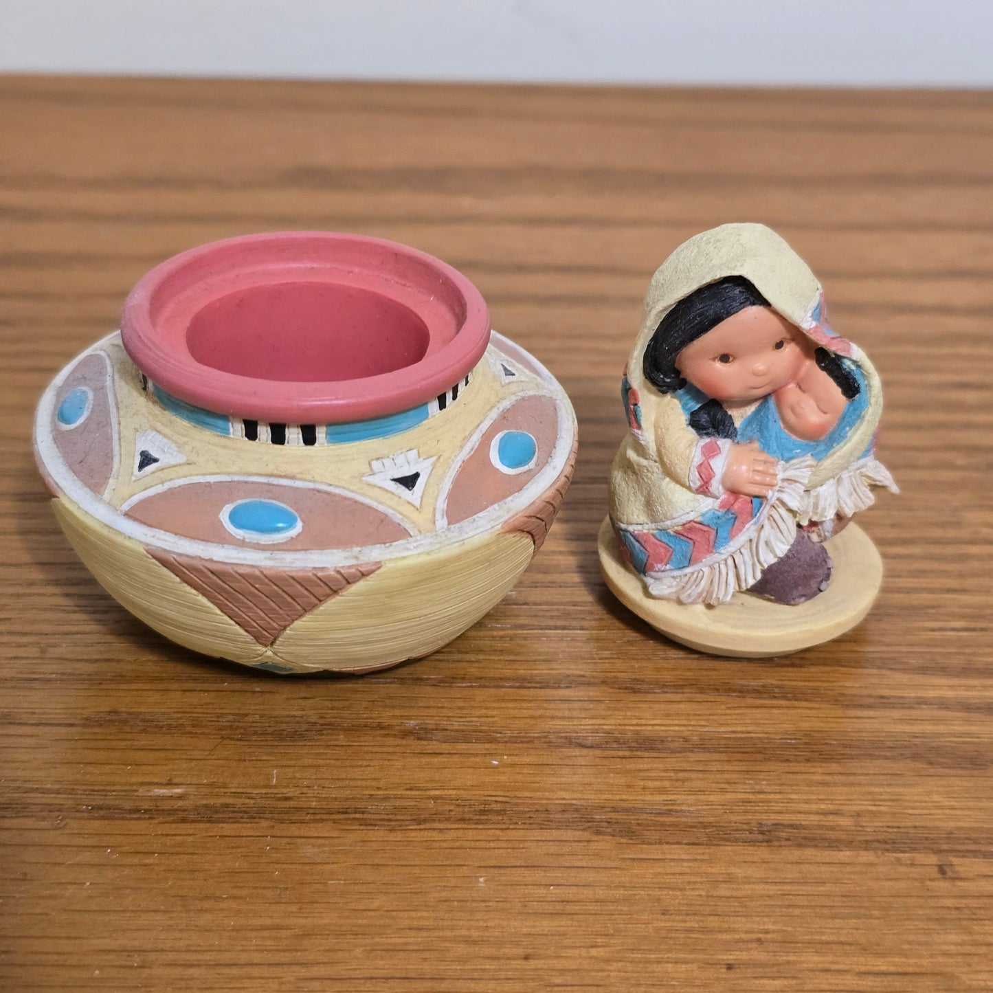 1995 Enesco Friends of the Feather “Love” Figurine with Pot Base