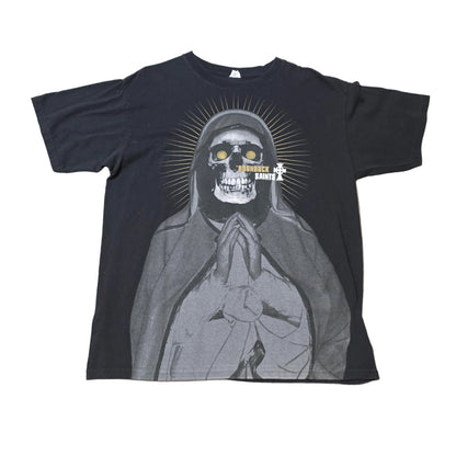 Boondock Saints Skull Prayer Graphic T-Shirt Black Short Sleeve Adult Tee