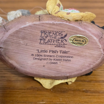 1994 Enesco Friends of the Feather “Little Fish Tale” Figurine by Karen Hahn