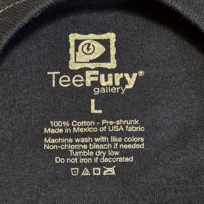 TeeFury Glow in the Dark Haunted Mystery Machine Parody Shirt Black L