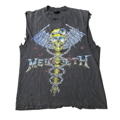 Vintage 1997 Megadeth Dr. Vic Is In Shirt Sleeveless Distressed Band Tee