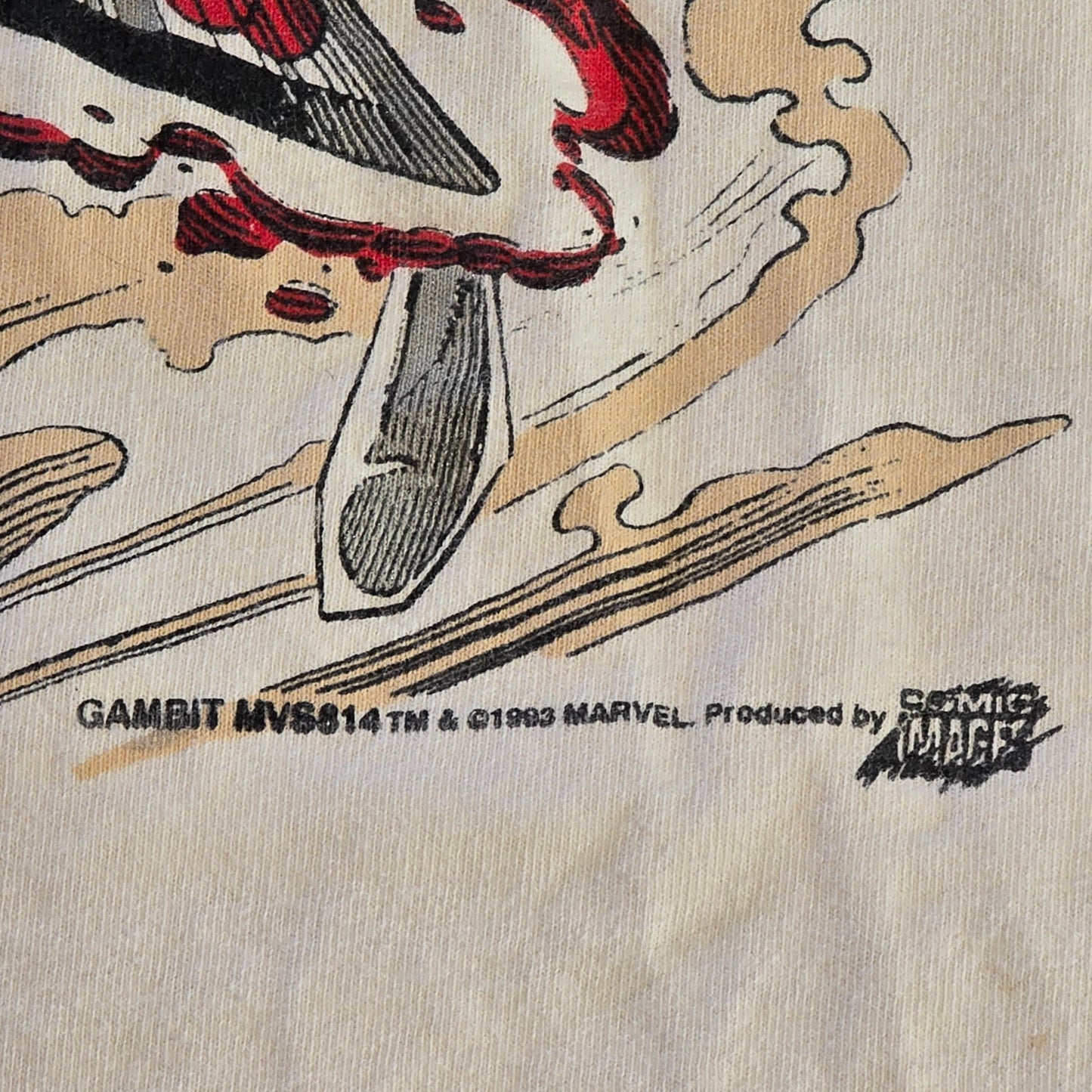 Vintage 1993 Marvel Gambit X-Men T-Shirt – Made in USA – Size Large