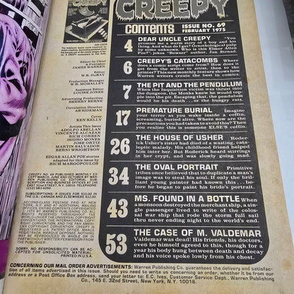 Creepy #69 (Feb 1975) Warren Horror Magazine