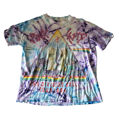 Vintage Pink Floyd Division Bell 1994 Tour Tee – Extreme Distress Grunge Art Shirt