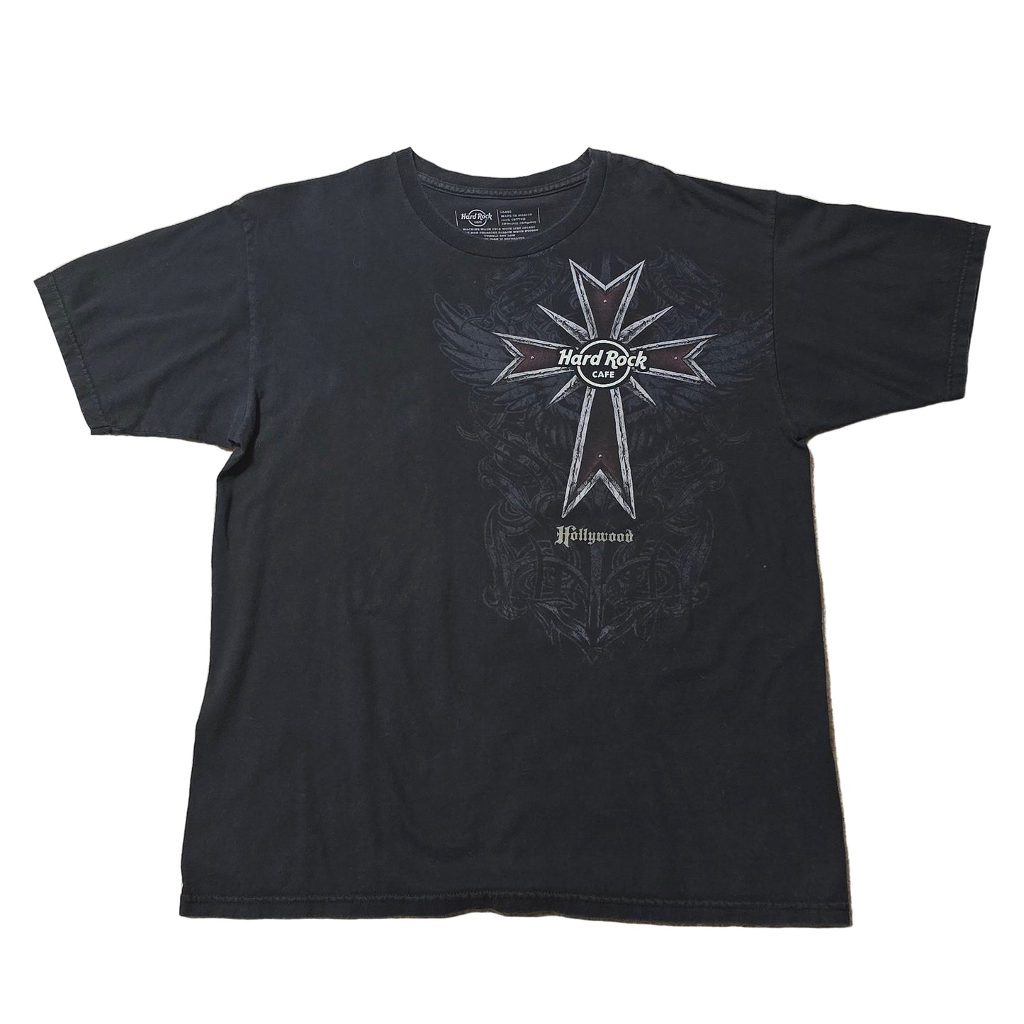 Hard Rock Cafe Hollywood Cross Graphic Tee – Men’s Large