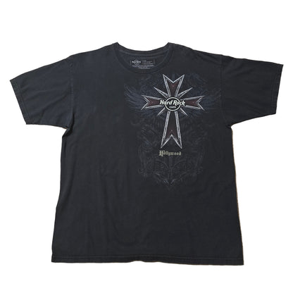 Hard Rock Cafe Hollywood Cross Graphic Tee – Men’s Large