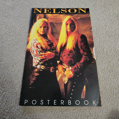Vintage 1991 Nelson Poster Lot Poster Book + Fabric Wall Hanging 90s Rock Glam Metal Memorabilia Ricky Matthew Nelson