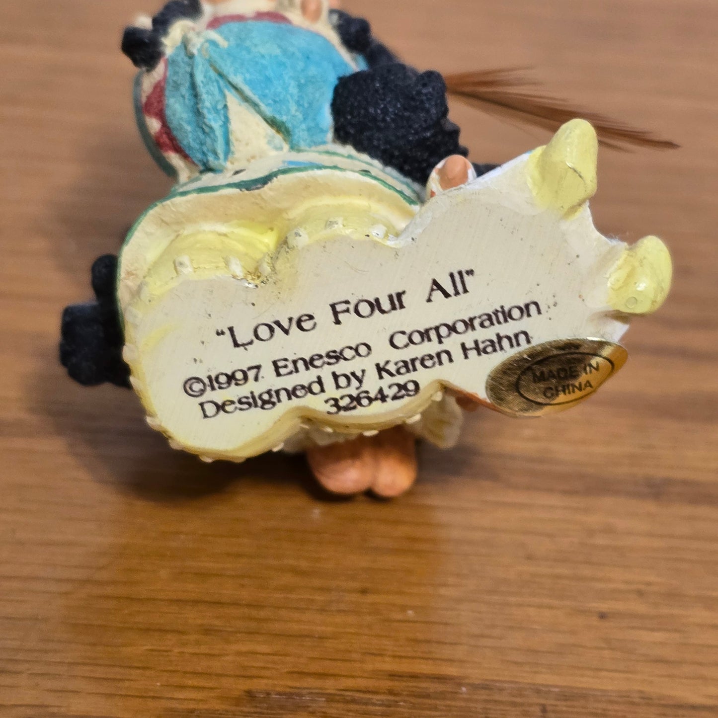 1997 Enesco Friends of the Feather “Love Four All” Figurine