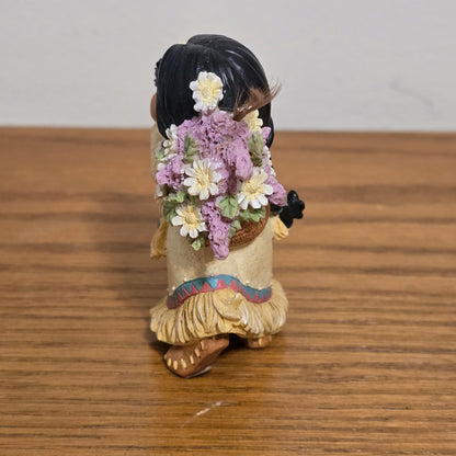 1994 Enesco Friends of the Feather “She Who Gathers Flowers” Figurine
